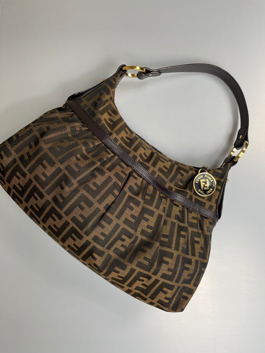 Fendi Zucca Tobacco Shoulder Bag