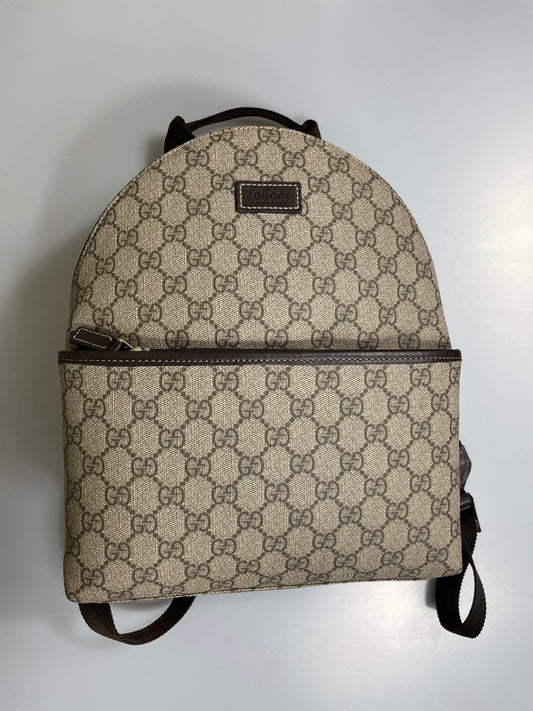 Gucci Small Front Pocket Backpack GG Coated Canvas