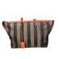 Fendi Pequin Striped Roll Tote